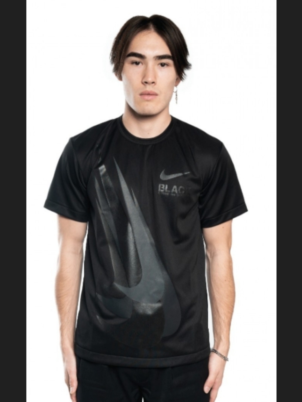 Comme des Garçons Black X Nike black Crew Neck T-shirt Small Unisex Like New